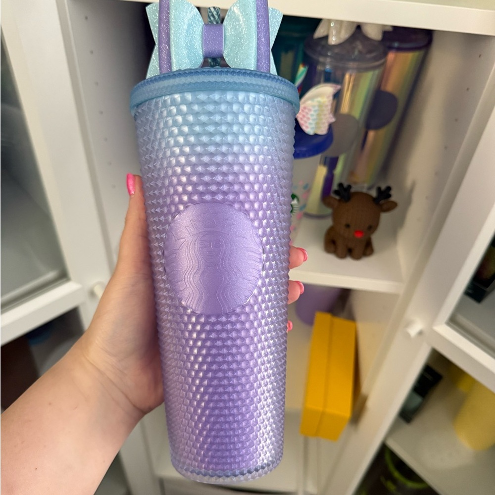 Starbucks Purple and Blue Textured Tumbler